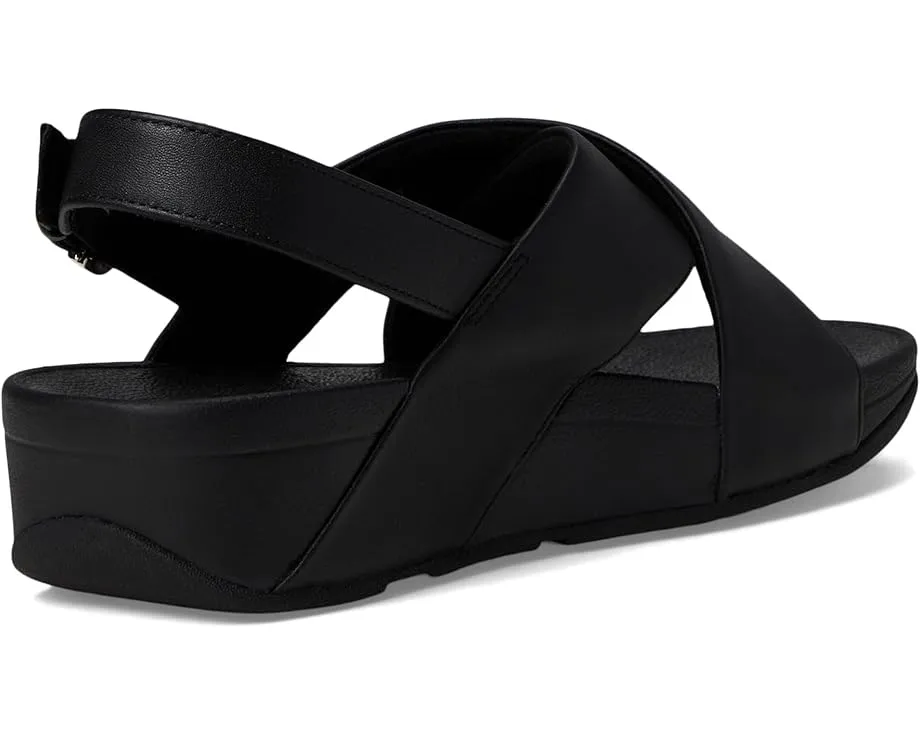 Кожаные сандалии FitFlop Lulu с перекрестными лямками и технологией Microwobbleboard