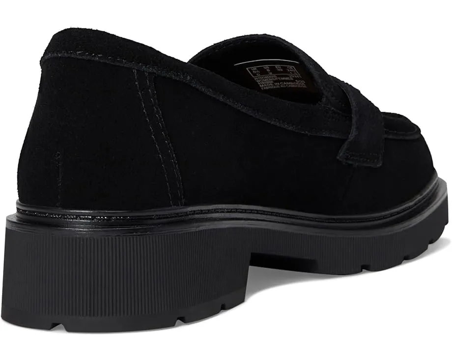 Лоферы Clarks Lauryl Step из замши с эластичной вставкой и стелькой Ultimate Comfort