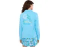Поло Eleni с полузастежкой и длинными рукавами Lilly Pulitzer