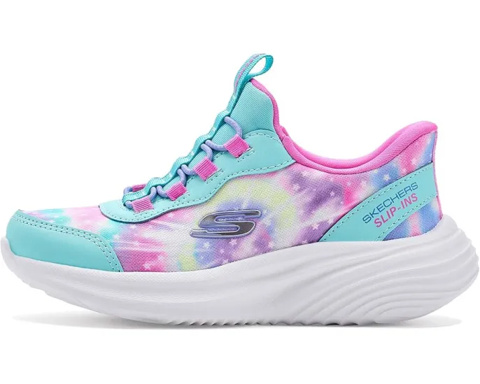 Skechers Kids Hands Free Slip Ins Bounder Pro Rainbow Rush кроссовки с радужным тингом