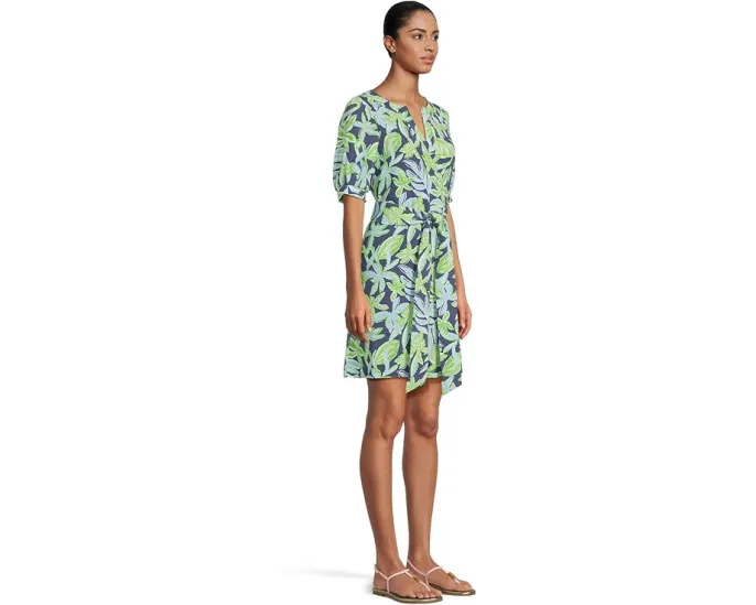 Платье Lilly Pulitzer Olivine с коротким рукавом из переработанного полиэстера
