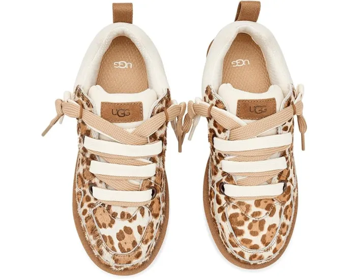 Кроссовки UGG Lo Lowmel Plains с принтом леопарда и двойной шнуровкой
