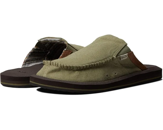 Сланцы Sanuk You Got My Back Soft Top Hemp из конопли с мягким верхом