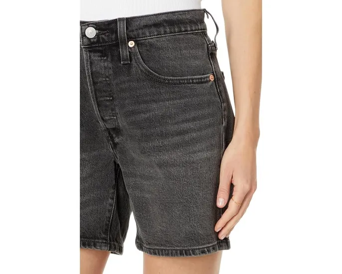 Шорты Levi's 501 Mid Thigh с высокой талией и прямым кроем