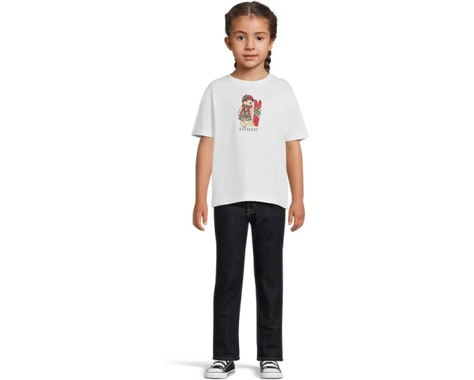 Burberry Kids Футболка Cedar Teddy с принтом мишки для детей из хлопка