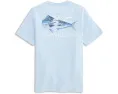 Детская футболка vineyard vines Sportfisher Mahi Scenic с принтом и карманом
