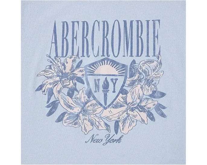 Футболка Floral NY Crest с принтом от abercrombie kids