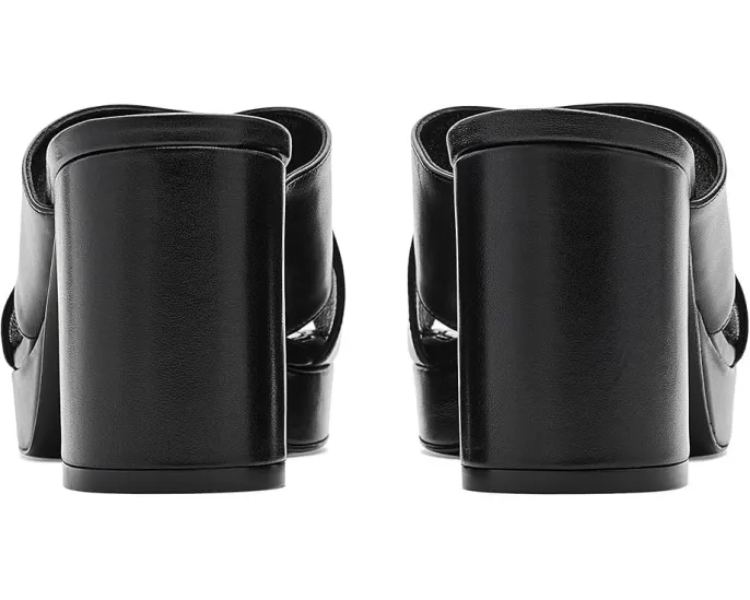 Stuart Weitzman Dayna Platform Slide босоножки на платформе черные