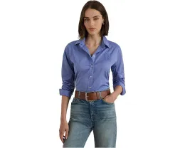 Lauren Ralph Lauren Хлопковая рубашка свободного кроя