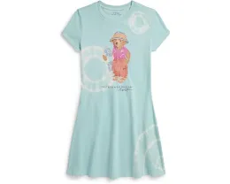 Платье с мишкой Polo Ralph Lauren в технике тай-дай