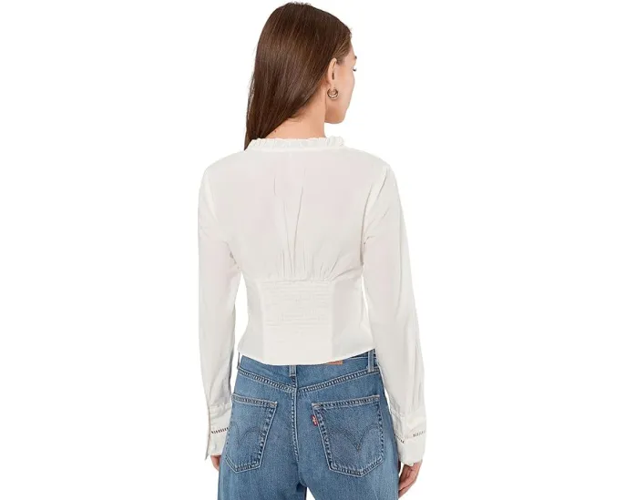 Блуза Free People Frankie Corset с длинным рукавом и завышенной талией