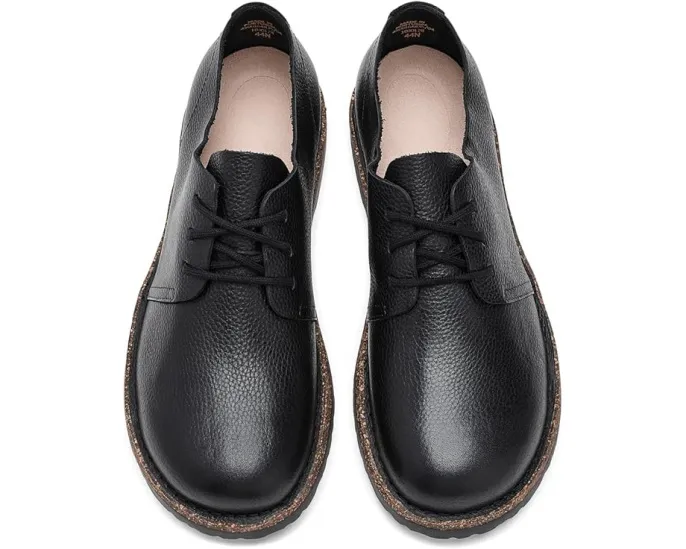 Кожаные туфли Uppsala Low Lace Up с пробковой стелькой от Birkenstock