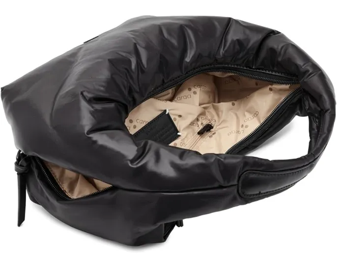 Сумка Caraa Bindle из переработанного нейлона с кожаными вставками