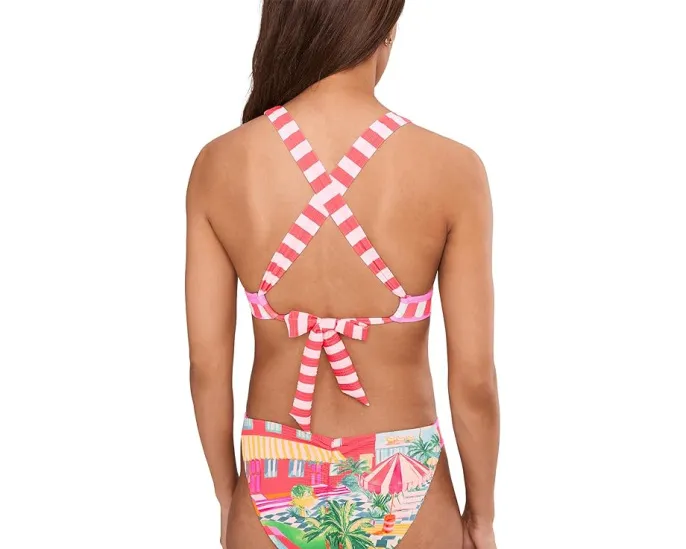 Топ BECCA Miami Beach Maddison с широкой повязкой на шее и поддержкой под грудью