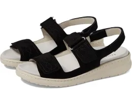 Сандалии Key с тремя липучками и стелькой из замши David Tate