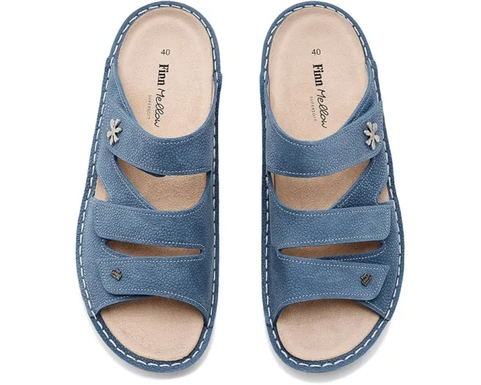 Сандалии Finn Comfort Grenada Sky Streetnubuk на липучках