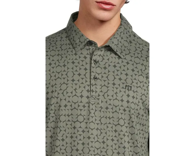 Поло Featherweight Caves с вышитым логотипом и принтом TravisMathew