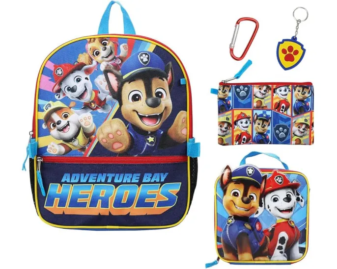 Рюкзак Paw Patrol 16 дюймов набор из 5 предметов с ланч-боксом BIOWORLD Kids