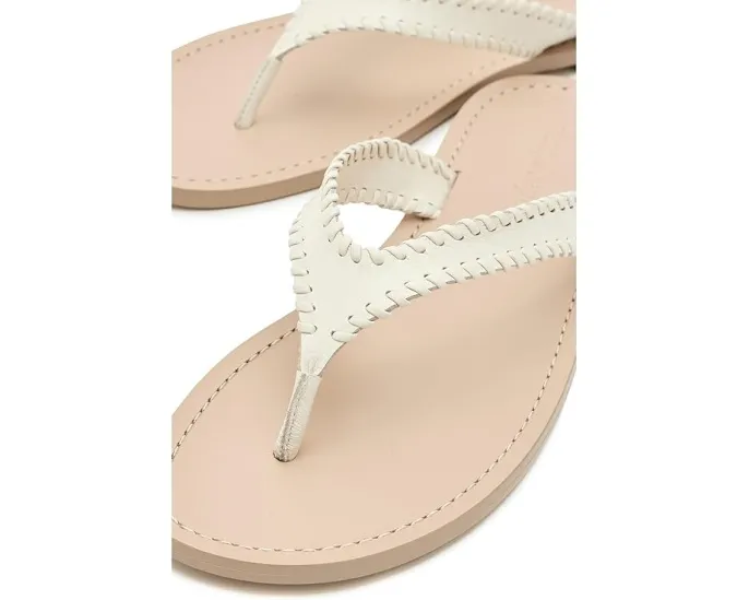 Jessica Leather Sandals от Cinq à Sept кожаные сандалии на плоском ходу