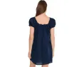 Платье Chateau с вышивкой фуляр Madewell темно-индиго