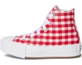Кеды Converse Chuck Taylor All Star Eva Lift Checkered на платформе с клетчатым принтом