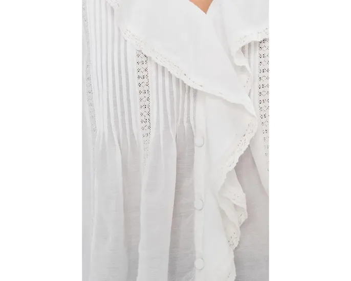 Топ Madewell Long Sleeve Kelly с длинными рукавами и кружевными вставками