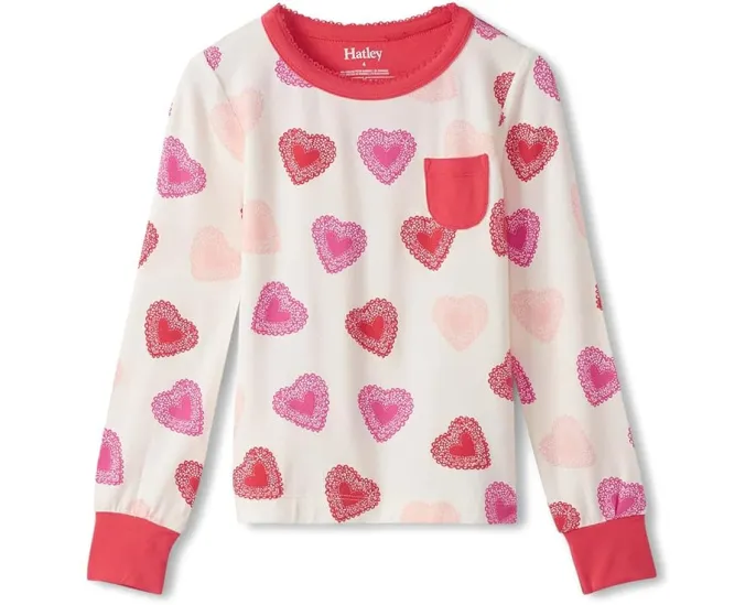 Пижамный комплект Hatley Kids из бамбука с веселым принтом