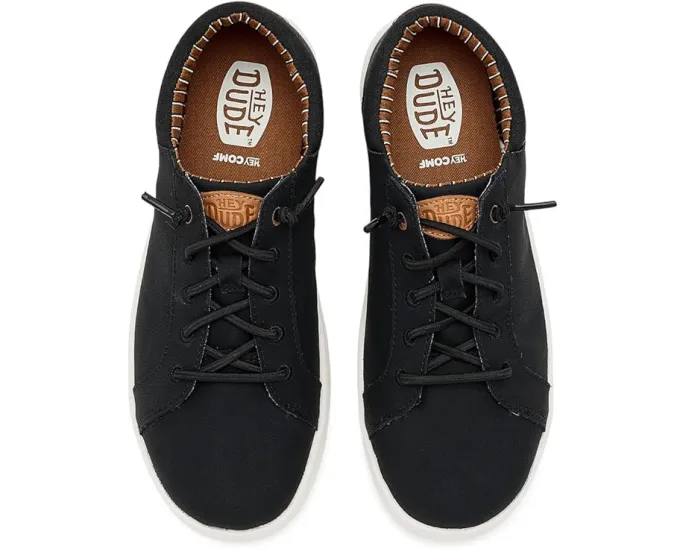 Hey Dude Kids Paul Pro Classic с гибким кожаным верхом и стелькой ЭВА