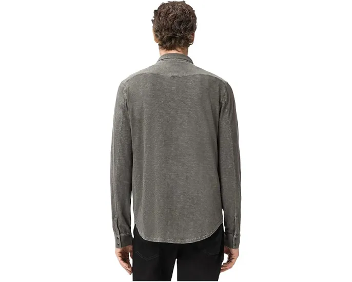 John Varvatos Arvon вязаная рубашка в стиле вестерн с карманами