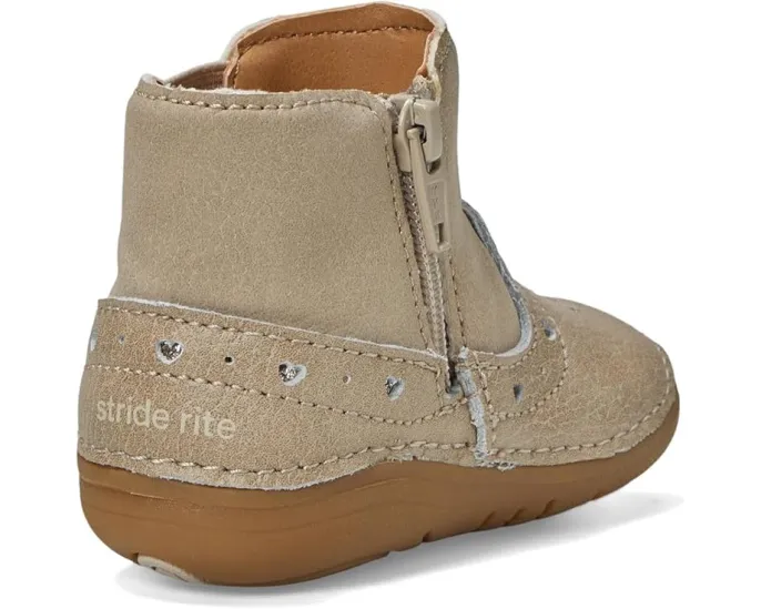 Ботиночки Stride Rite SM Gigi для младенцев и малышей с боковой молнией и стелькой Ortholite