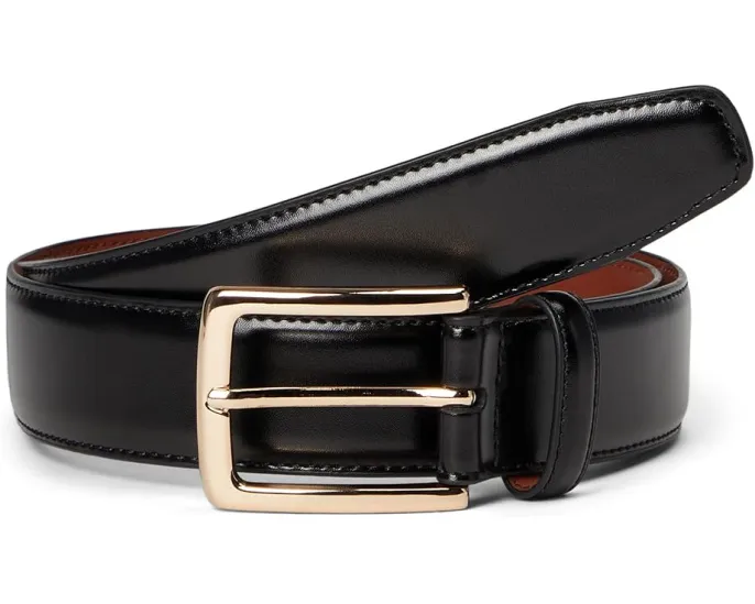 Johnston & Murphy ремень из состаренной кожи с латунной пряжкой