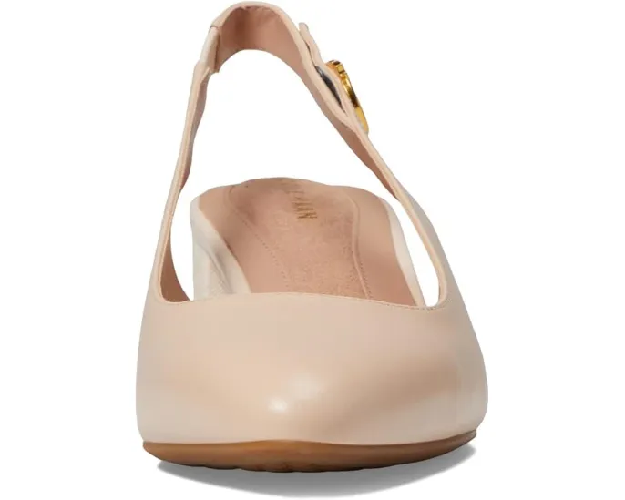 Лодочки The Go-To Slingback Pump 45 мм на устойчивом каблуке с леопардовым принтом от Cole Haan