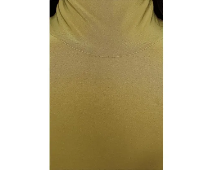 Боди с длинным рукавом и воротником-стойкой Norma Kamali с принтом