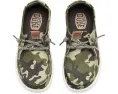 Hey Dude Кроссовки Wendy Essential Camo для детей с камуфляжным принтом