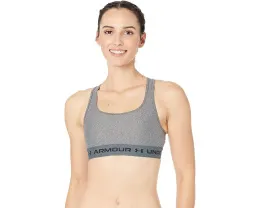 Under Armour Спортивный бюстгальтер Crossback Mid Impact Heather Bra для средней нагрузки