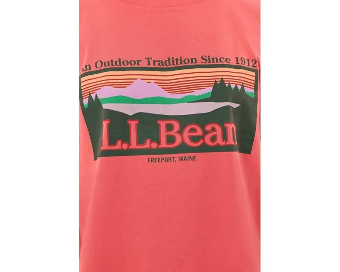 Футболка L.L.Bean Sunday Sunwashed Crew Tee с принтом