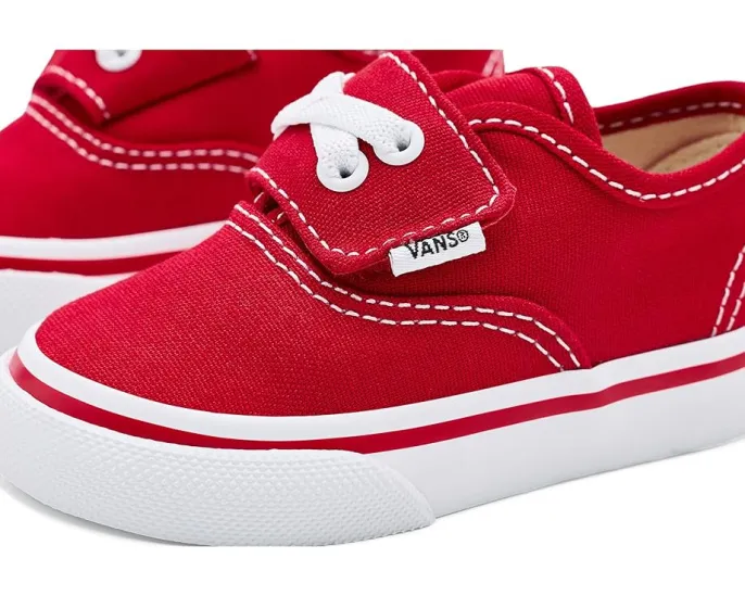 Детские кеды Vans Kids Authentic Elastic V на липучке с эластичными шнурками
