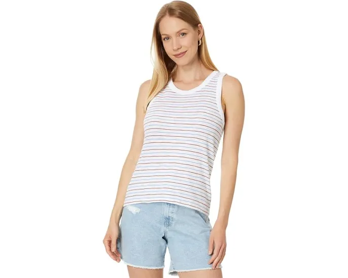 Топ Lilla P Striped Crew Tank из хлопка в полоску