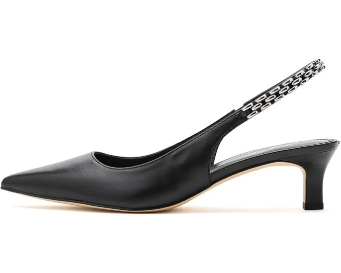 MICHAEL Michael Kors туфли Marcia Kitten Sling Pumps с цепочкой на шпильке