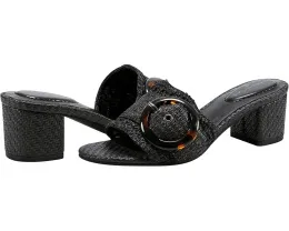 Босоножки Bandolino Anni на устойчивом каблуке с плетением из рафии и крупной пряжкой