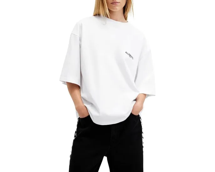 Футболка AllSaints Guardian Amelie оверсайз с принтом и коротким рукавом