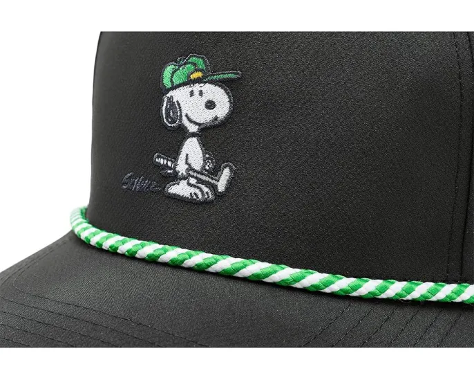 Пятипанельная кепка Black Clover Snoopy Golfer с регулируемой застежкой