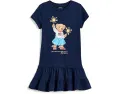 Детское хлопковое платье Polo Bear от Polo Ralph Lauren
