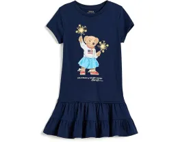 Детское хлопковое платье Polo Bear от Polo Ralph Lauren