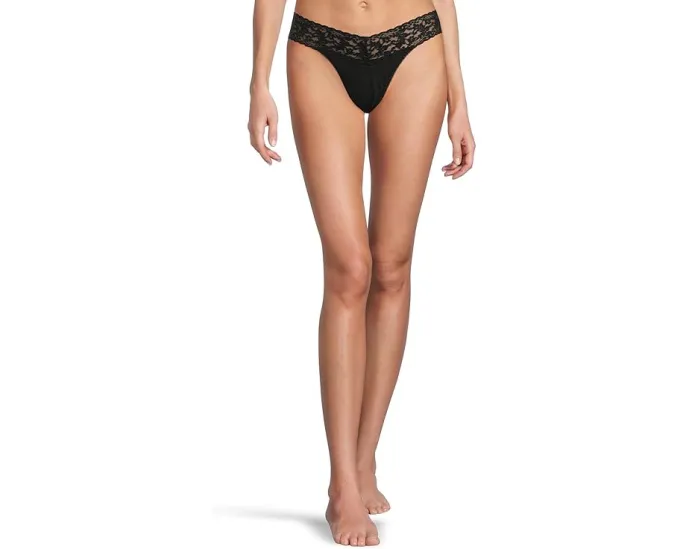 Стринги Hanky Panky из органического хлопка с кружевной резинкой