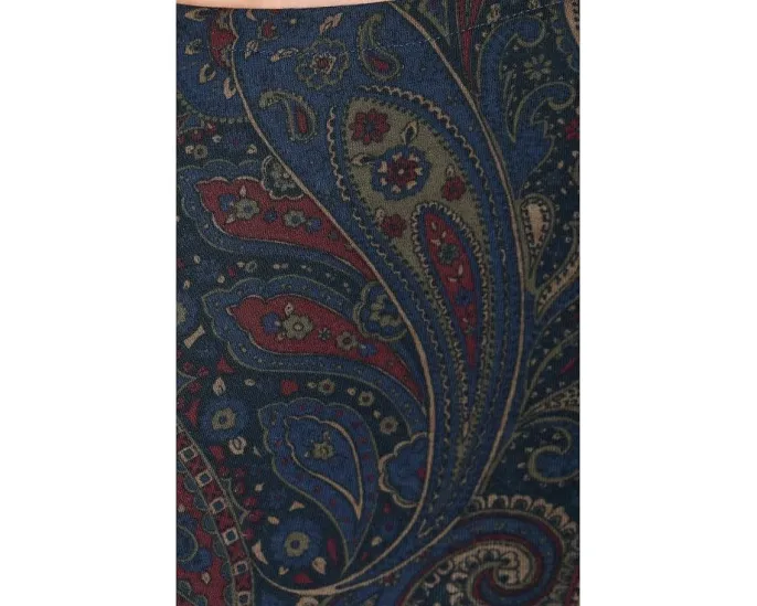 Футболка Lauren Ralph Lauren Paisley с вырезом лодочка