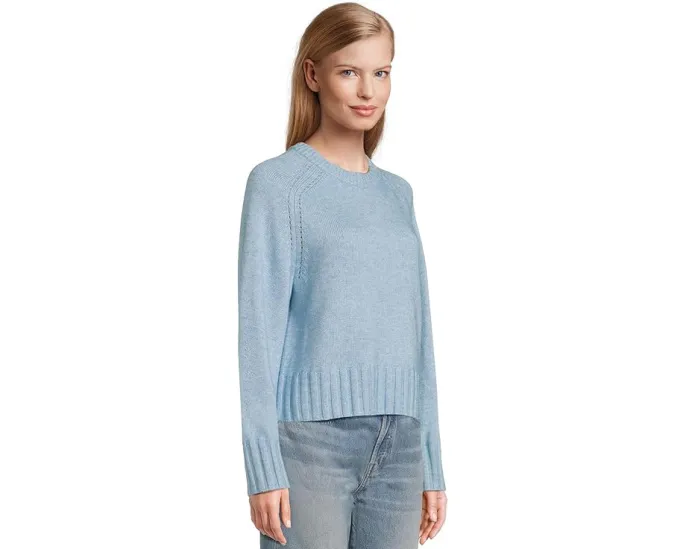 Свитер Saddle Sleeve с круглым вырезом из новой люксовой смеси с кашемиром