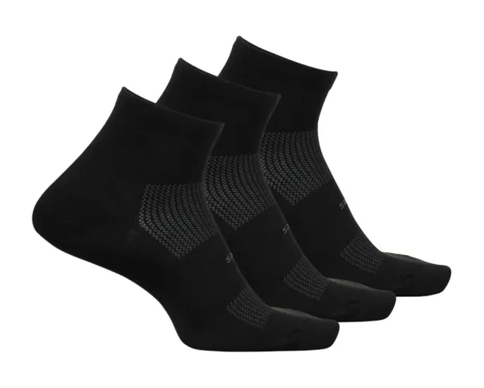 Набор из 3 пар спортивных носков Feetures High Performance Ultra Light Quarter
