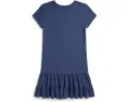 Платье хлопковое ярусное Polo Ralph Lauren с мишкой для детей