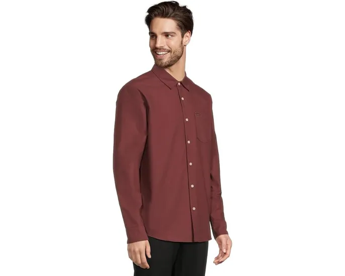 Рубашка Veeco Oxford с длинным рукавом и технологией 3XDRY Volcom